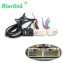 Biurlink CD Changer AUX USB Input Interface Panel Audio Power Harness Wiring Adapter Cable for Hyundai Kia K2 K5 IX35 IX45 2024 - buy cheap