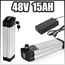 48v silver fish Lithium ion battery 48V 15AH electric bike battery 2024 - buy cheap