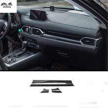 3pcs/lot Car sticker ABS carbon fiber grain dashboard decoration cover for 2017 2018 2019 Mazda CX-8 CX 8 CX8 car accessories 2024 - buy cheap