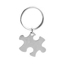 puzzles Key chains blank jigsaw puzzles couple keychain charms customized Pendant for personalized stainless steel DIY Jewelry 2024 - buy cheap