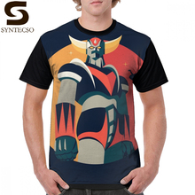 Mazinger z camiseta de super-heróis, camiseta gráfica 100 poliéster de tamanho grande, mangas curtas clássica 2024 - compre barato