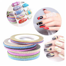 1PCS Mixed Colors 1mm/2mm/3mm Nail Rolls Striping Tape Line WomanDIY Nail Art Tips Decoration Adhesive Sticker Nails Products 2024 - buy cheap