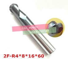 2018 Cnc Router Router Bits 2f-r4.0*8*16*60,hrc50,carbide End Mills , Carbide Square Flatted Mill,coating:nano,factory Outlet 2024 - buy cheap