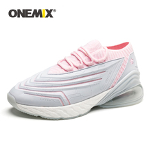 ONEMIX/Женская обувь для бега; Спортивная кожаная прогулочная обувь с воздушной подушкой; дышащие кроссовки для бега на открытом воздухе; спортивная обувь; Большой размер 41, 44 2024 - купить недорого