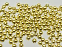 4000 Metallic Gold Flatback Round Tiny Half Pearl 3mm Nail Art Craft 2024 - buy cheap