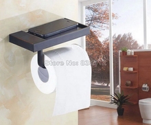 Wall Mounted Black Oil Rubbed Bronze Bathroom Toilet Paper Holder Roll Towel Bar Holder Wba195 2024 - buy cheap