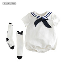 Baby Romper Summer Sailor Newborn Baby Clothes 100% Cotton Shortsleeve Baby Jumpsuit Infant Baby Boy Girl Romper Clothes 2024 - buy cheap