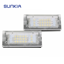 SUNKIA 2Pcs/Set Car LED Number License Plate Lights Lamp Bulb for 3 Series E46 4D (98-05) E46 5D (98-05) Touring Hot Selling 2024 - buy cheap
