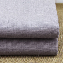 Tecido de linho de algodão de 100cm * 140cm para calças material de linho cinzento sólido das calças 2024 - compre barato