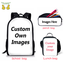 3d DAY Custom Bags Drop Ship Backpack Children 3 Sets Women Men Girls Boy School Bags Travel Backpacks for Boys Pencil Bag K pop 2024 - buy cheap
