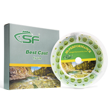 SF Moss Green Fly Fishing Line Weight Forward Floating WF 4 5 6 7 8F wt with Two Loops 100 FT 2024 - buy cheap
