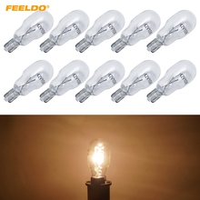 FEELDO 40Pcs Car T13 Wedge 12V 10W Halogen Bulb External Halogen Lamp Replacement Dashboard Bulb Light #AM1309 2024 - buy cheap