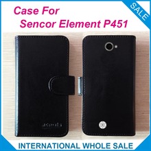 Realmente! 2016 alta qualidade preço de fábrica flip couro capa exclusiva para sencor element p451 capa de telefone 2024 - compre barato
