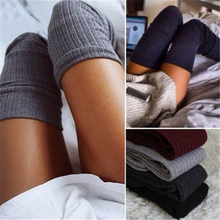 Women Socks Stockings Warm Casual Thigh High Over the Knee Socks Long Cotton Stockings Sexy Stockings 7 Color 2024 - buy cheap