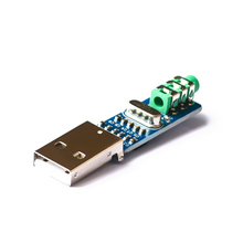 Tarjeta de sonido Mini USB DAC PCM2704, decodificador de tarjeta de sonido analógica de Audio, 5 uds. 2024 - compra barato