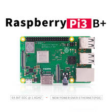 Raspberry pi 3 model b + (plus) original, processador quad-core 64 ghz com 1.4ghz, wi-fi, bluetooth e porta usb 2024 - compre barato