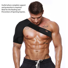 Adjustable Breathable Gym Sports Care Single Shoulder Support Back Brace Guard Strap Wrap Belt Band Pads Black Bandage Men/Women 2024 - buy cheap