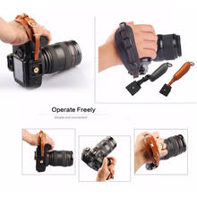 PU Leather Camera Hand Band Wrist Strap Belt with Metal Quick Release Plate for Sony Nikon Canon Pentax Fujifilm DSLR Cameras 2024 - buy cheap
