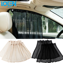 LOEN 2PC 75CM*40CM  Car Side Window Sunshade Cover Curtain UV Protection Shield Sun Shade Visor Mesh Solar Car-covers 2024 - buy cheap