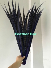 Wholesale!50Pcs/Lot! Royal Blue Pheasant Tail Feather 28-32inches 100-110cm Lady Amherst Side Tails Pheasant Feathers 2024 - buy cheap