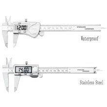 À prova d' água paquímetro digital de alta precisão em aço inoxidável vernier paquímetro eletrônico 0-150/200mm 2024 - compre barato