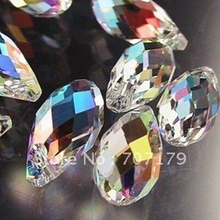 ¡Envío gratis ~! 100 unids/lote 6*12mm 8*13mm AB Color claro cuentas de cristal con diseño de lágrima Briolette colgantes 2024 - compra barato