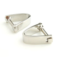 Siver Folded Cufflink Cuff Link 2 Pairs Free Shipping Promotion 2024 - buy cheap