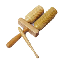 music instruments wooden double knocking drum child musical instrument toy 2024 - buy cheap