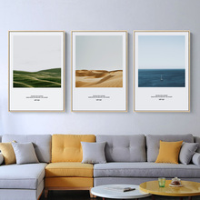 Nordic Landscape Sea Desert Prairie Canvas Painting Posters Print Modern Decor Wall Art Pictures For Living Room Bedroom Aisle 2024 - buy cheap