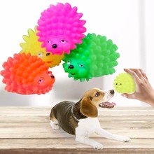 1pc Mini Hedgehog Shape Pet Squeaky Toys Cute Dog Puppy Chew Toy Squeaker Ball Funny Toys Pet supplies for Dogs Cats Wholesale 2024 - buy cheap