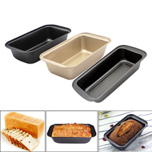 Hoomall 1pc aço carbono torradas pão molde retângulo bolo bolo bolo bolo de pastelaria cozimento diy não vara pan cozimento suprimentos 2024 - compre barato