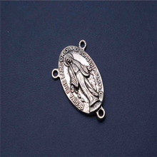 Medalla María de cuello Católica Collar de la Virgen María, pulsera, accesorios semiacabados 2024 - compra barato