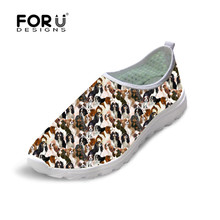 FORUDESIGNS Cavalier King Printing Women's Flats Shoes Lightweight Summer Sneakers Platform Female Comfortable Mesh Ladies Shoes 2024 - buy cheap
