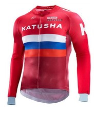 Spring Summer Long Cycling Jerseys 2016 KATUSHA  Team 2 Colors Mtb Long Sleeve Men Bike Wear Cycling Clothing 2024 - buy cheap