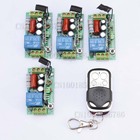 AC220V 10A 1CH 1000 W Impulso Interruptor de Luz de Controle Remoto Código de Aprendizagem RF Sem Fio Sistema 4 Receptor 1 Transmissor Alternar momentânea 2026 - compre barato AC220V 10A 1CH 1000 W Impulso Interruptor de Luz de Controle Remoto Código de Aprendizagem RF Sem Fio Sistema 4 Receptor 1 Transmissor Alternar momentânea 2026 - compre barato