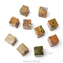 High Quality 16mm Natural Mixed Color Agates Square Shape Gems Loose Beads Strand 12Pcs DIY Creative Jewellery Making w2898 2024 - buy cheap