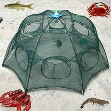 6 Holes Foldable Fishing Mesh Nylon Crab Shrimp Net Trap Cast Dip Cage Fishing Bait For Fish Minnow Crawfish ASD88 2024 - buy cheap