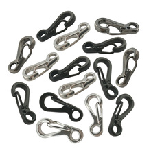 Hot 20PCS/Lot Mini SF Backpack Clasps Climbing Carabiners EDC Keychain Camping Bottle Hooks Paracord Tactical Survival Gear 2024 - buy cheap