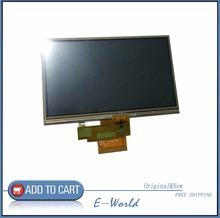 Tela lcd original de 5 polegadas 50pin, com tela sensível ao toque a050fw03 v0 a050fw03 v.0 para gps, frete grátis 2024 - compre barato