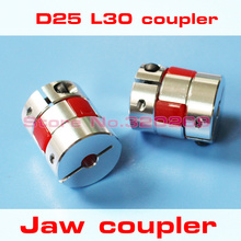 2pcs New shaft coupling Flexible Jaw spider plum coupler D25 L30 6.35/7/8/9/9.525/10/11/12/12.7/1/4"/ 1/2"/ 3/8" 2024 - buy cheap