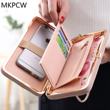 Women Casual Fashion Long Wallet Bow Fresh Luxury Card Money Phone Holder Large Capacity Purse Ladies Lovely Day Clutch Bag 2024 - buy cheap