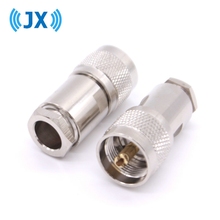JX Wholesale 5PCS UHF Plug 5 times twist-on PL259 male Clamp connector Clamp for RG8 7D-FB LMR400 cable free shipping 2024 - buy cheap
