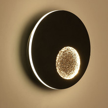 BEIAIDI-Lámpara Led de pared con forma de Planeta y Luna, luz creativa de 13W para interiores, sala de estar, dormitorio, escaleras, pasillo, pared, Hotel, cafetería, Bar, lámpara de fondo 2024 - compra barato