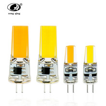 Bombilla LED G4 superbrillante, lámpara de CA/CC de 12V, 220V, 6W, COB, iluminación LED SMD, 10 Uds./lote, reemplazo de lámpara halógena 2024 - compra barato