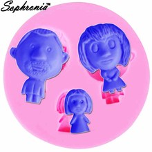 Sophronia-molde de silicone para família, mãe, pai, menina, 1 peça, forma uv, confecção de joias, decoração diy, craf, m927 2024 - compre barato