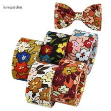 Kewgarden 1.5" 1" 3/8" Flower Fabric Layering Cloth Ribbons DIY Earring Hairbow Brooch Satin Ribbon Handmade Tape 8 Meters 2024 - buy cheap