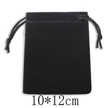 High Quality 1Pcs 10x12cm Velvet bag Drawstring Pouch Jewelry gift bag Christmas Wedding gift pouch Velvet  jewellery Pouches 2024 - buy cheap