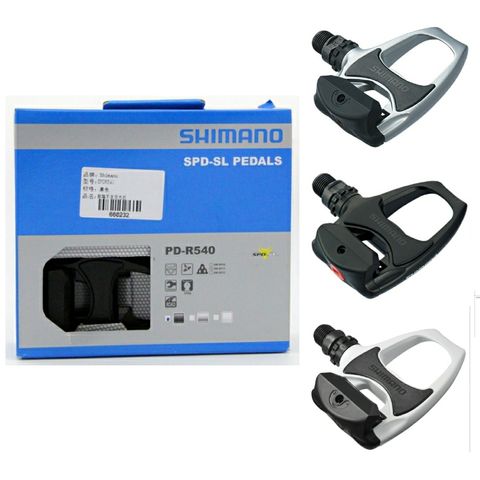 Bijwonen Definitie Dinkarville Buy shimano Pedals SPD-SL PD-R540 Black/Silver/White Road bicycle pedals  bike self-locking pedal in the online store Alain Bike Store at a price of  32.99 usd with delivery: specifications, photos and customer reviews