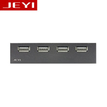 Portas USB 2.0 Hub Adaptador USB2.0 4 PC Suporte de Expansão Do Painel Frontal com Cabo Para O Desktop 3.5 Polegada 10Pin FDD baía de disquete 2024 - compre barato