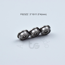 Flange Bearing 10pcs F623ZZ 3*10(11.5)*4(mm) free shipping chrome steel Metal Sealed High speed Mechanical equipment parts 2024 - buy cheap